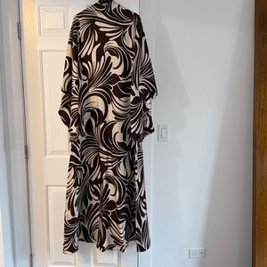 La Double J Magnifico Dress, watermarble in twill silk